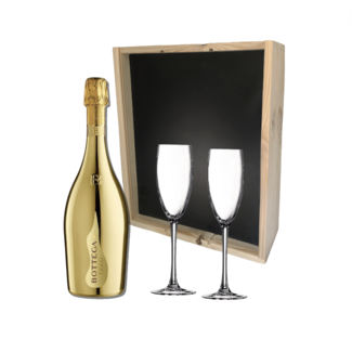 Bottega Gold in geschenkkist met 2 glazen