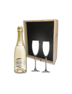 Luc Belaire gold 75CL Geschenkkist + 2 flutes