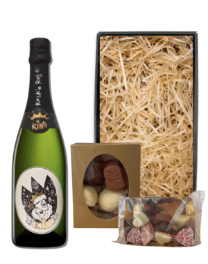 Rock 'n Rolle Valentijnspakket King 75CL met Chocolade