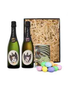 Rock 'n Rolle Paaspakket King & Queen 75CL met Paaseitjes en Paasflikken