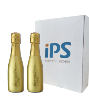 Bottega Gepersonaliseerde doos met 2 Prosecco Gold / Rosé 20CL