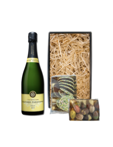 Gauthier-Christophe Paaspakket Brut Reserve 75CL met Luxe Paaschocolade en Paasflikken