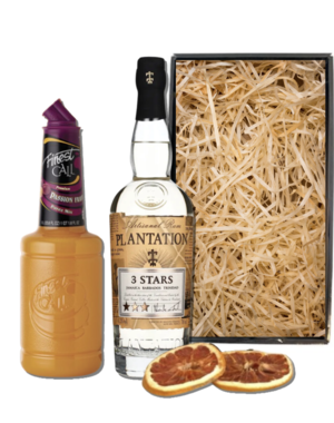 Drankcadeau Passion fruit cocktailpakket met Plantation rum