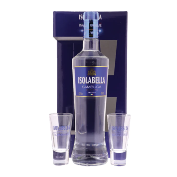 Isolabella Sambuca 70cl met 2 glaasjes