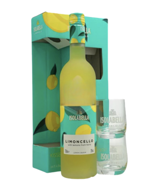 Isolabella Limoncello 70cl + 2 Glasses