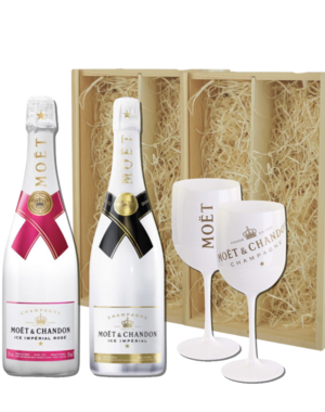 Moët & Chandon Ice & Ice Rosé Champagne Gift + 2 glazen