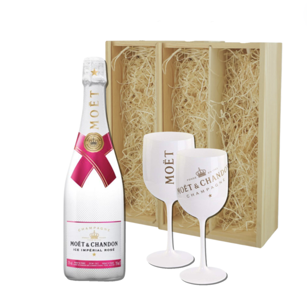 Moët & Chandon Ice Rosé Gift + 2 Ice Glazen