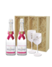 Moët & Chandon Ice Rosé in Geschenkkist 2x 75CL + 2 Glazen