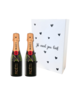 Moët & Chandon Gepersonaliseerde doos met 2 Impérial Champagnes Brut / Rosé 20CL