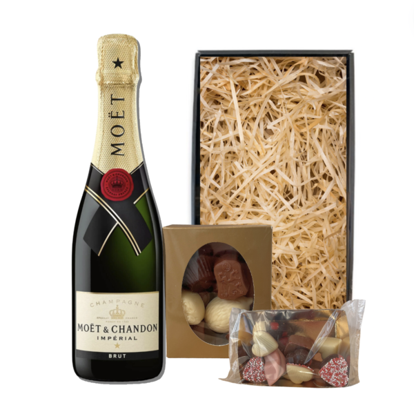 Moët & Chandon Champagne Brut 75CL Valentijnspakket met Chocolade