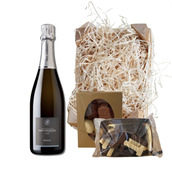 Eric Legrand Brut 37,5cl met Luxe Bonbon  & Chocolade