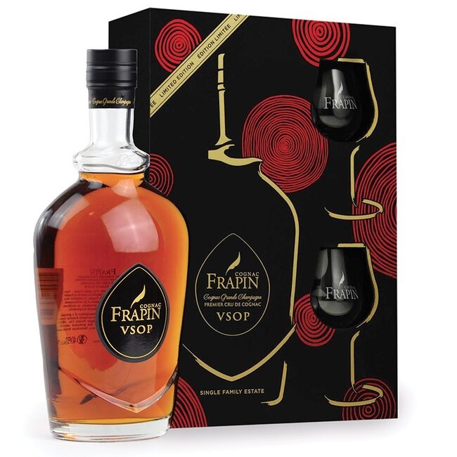 Frapin Cognac VSOP + 2 Glazen in Giftbox
