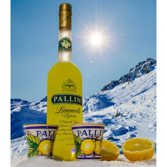 Pallini Limoncello 50cl + Glas + GB