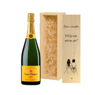 Gepersonaliseerde kist met Champagne