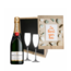 Gepersonaliseerde kist met Champagne en 2 glazen