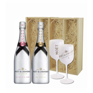 Moët & Chandon Ice & Ice Rosé Champagne Gift + 2 glazen