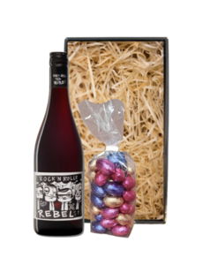 Rock 'n Rolle Paaspakket Rebel Red 75CL met Paaseitjes
