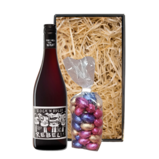 Rock 'n Rolle Paaspakket Rebel Red 75CL met Paaseitjes
