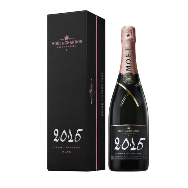 Moët & Chandon Grand Vintage Rosé 2015 in Giftbox 75CL