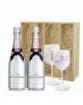 Moët & Chandon Ice Rosé in Geschenkkist 2x 75CL + 2 Glazen