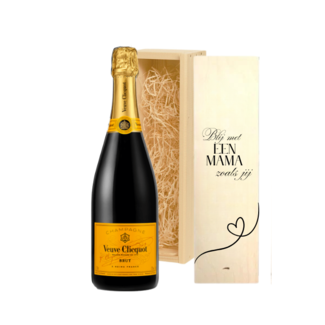 Veuve Clicquot  Gepersonaliseerde Kist met Veuve Clicquot voor Moederdag