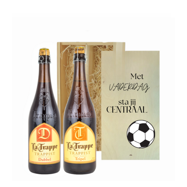 Gepersonaliseerde kist met 2 Bieren voor Vaderdag