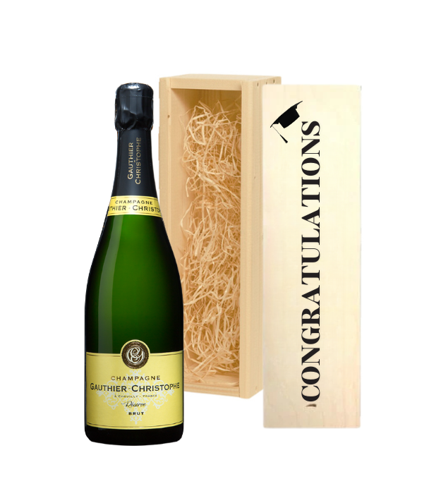Gepersonaliseerd kist met champagne - afbeelding 1