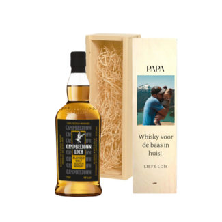 Gepersonaliseerde kist met Springbank - Vaderdag