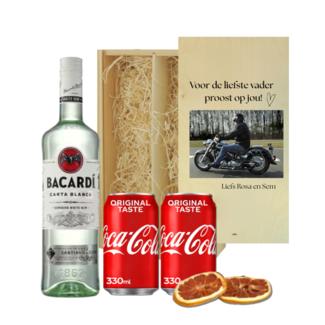 Gepersonaliseerde Vaderdag kist met Cuba Libre Cocktail
