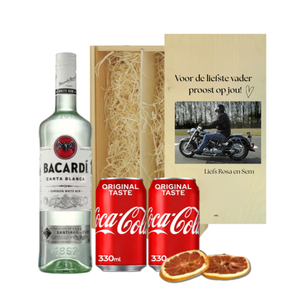 Gepersonaliseerde Vaderdag kist met Cuba Libre Cocktail