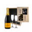 Gepersonaliseerde kist met Champagne en 2 glazen  - Bruiloft