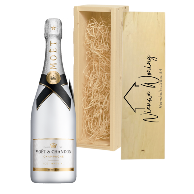 Magnum Champagne in Gegraveerde Kist – Cadeau voor een Nieuw Huis