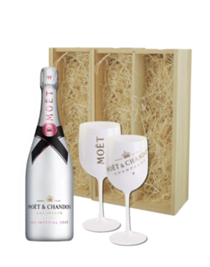 Moët & Chandon Ice Rosé Gift + 2 Ice Glazen