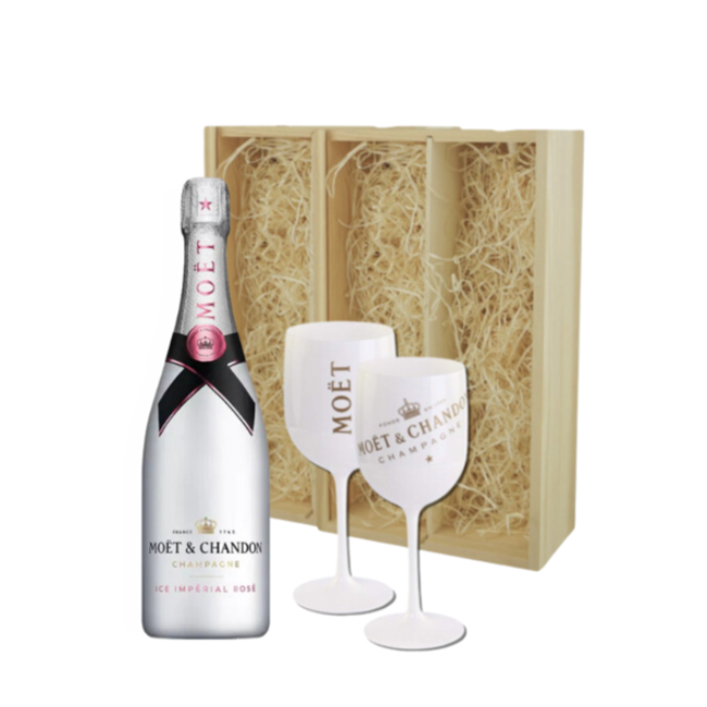 Moët & Chandon Ice Rosé Gift + 2 Ice Glazen