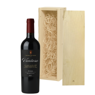 Vanitoso Primitivo in Houten Kistje