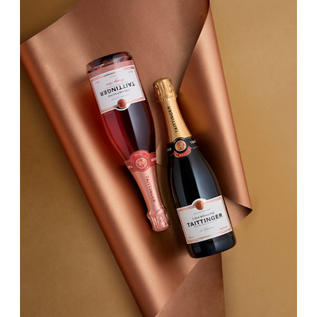 Taittinger Brut & Rosé Champagne Giftbox