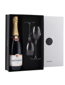 Taittinger Champagne Giftbox met 2 Glazen