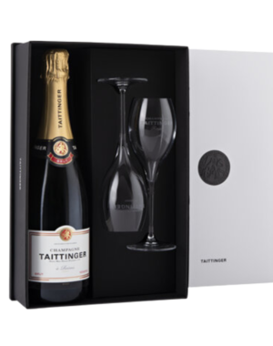 Taittinger Champagne Giftbox met 2 Glazen