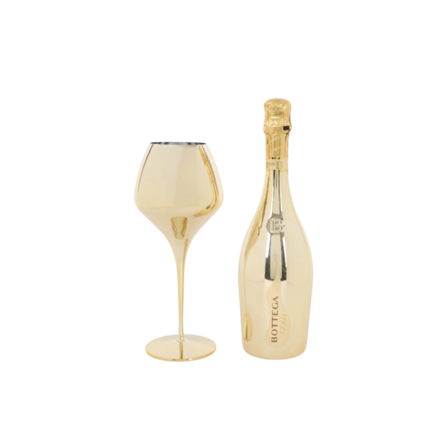 Bottega Gold in Giftbox met Kristal Glas