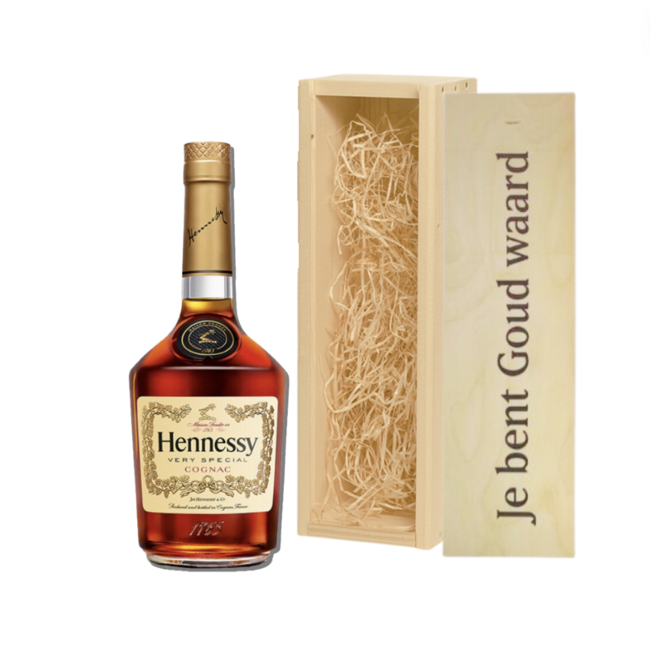 Hennessy Kerstgeschenk in Gepersonaliseerde Kist