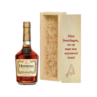 Hennessy Kerstgeschenk in Gepersonaliseerde Kist