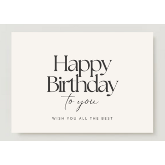 Happy Birthday Wenskaart