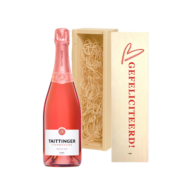 Gepersonaliseerde Kist met Rosé Champagne – Het Perfecte Verjaardagscadeau