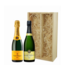 Luxe geschenkkist met 2x Champagne