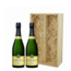 Luxe geschenkkist met 2x Champagne