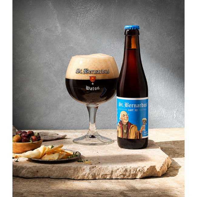 St. Bernardus Proeverij set 4 x 33cl met een Glas