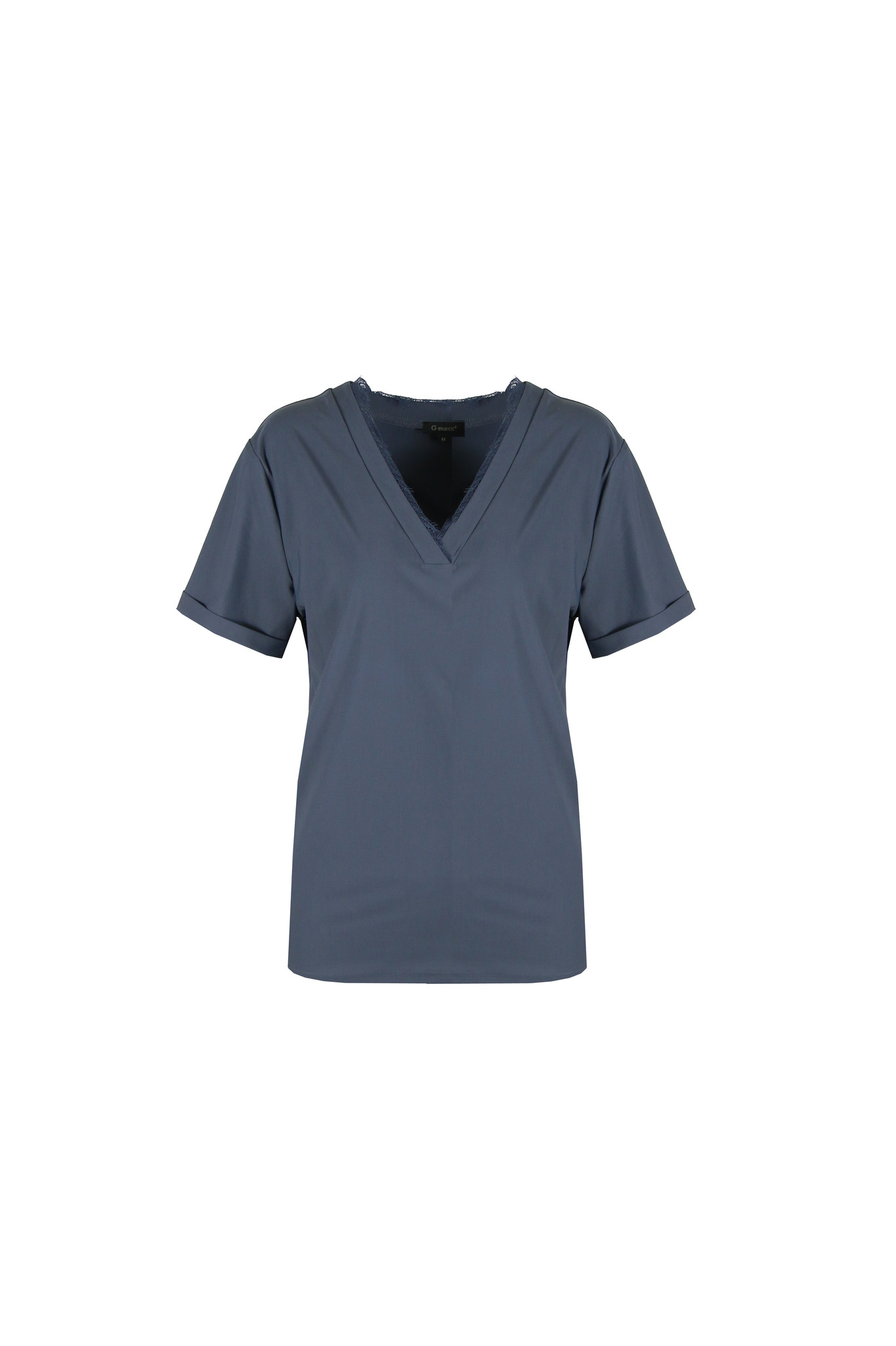 G-Maxx G-Maxx Top Amelie jeansblauw G-Maxx G-Maxx Top Amelie jeansblauw