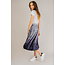 Madisson Plisse rok fluweel blauw