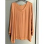 Nuova collezione V-hals blouse Nynke roest