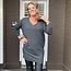 Fashion V hals trui Nancy antraciet
